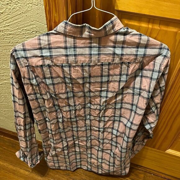 J. Crew Womens slim fit plaid button up size xl - Picture 4 of 6